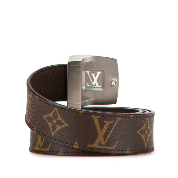 LOUIS VUITTON Brown Monogram Leather Belt - Picture 4 of 7